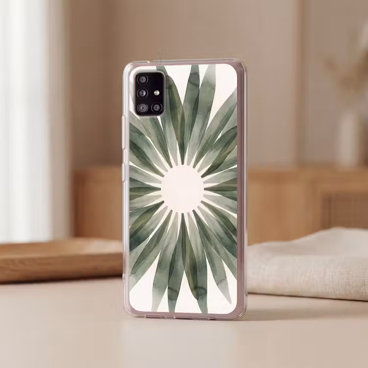 Planten - Abstract - Waterverf - Groen - Natuur Telefoonhoesje Samsung Galaxy A51 5G klein -sfeer2