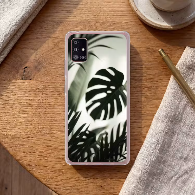 Planten - Bladeren - Natuur - Minimalistisch - Groen Telefoonhoesje Samsung Galaxy A51 5G klein -sfeer1