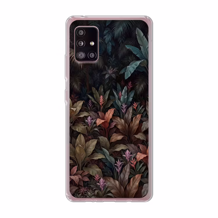 Planten - Tropisch - Jungle - Donker - Natuur Telefoonhoesje Samsung Galaxy A51 5G klein -3d