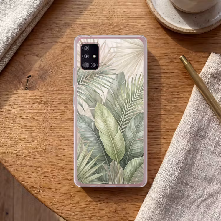 Planten - Tropisch - Bladeren - Groen - Natuur Telefoonhoesje Samsung Galaxy A51 5G klein -sfeer1