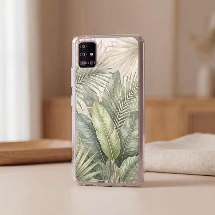 Planten - Tropisch - Bladeren - Groen - Natuur Telefoonhoesje Samsung Galaxy A51 5G klein -sfeer2