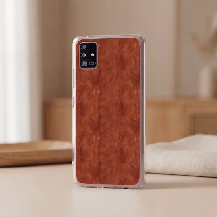 Stucwerk - Textuur - Terracotta Telefoonhoesje Samsung Galaxy A51 5G klein 373 -sfeer2