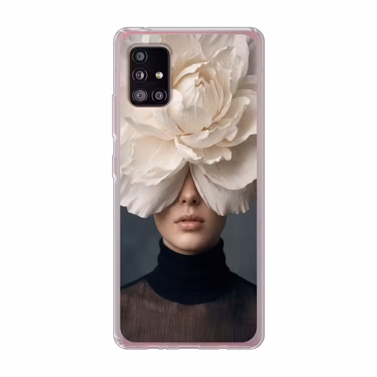 Portret - Mysterieus - Wit Telefoonhoesje Samsung Galaxy A51 5G klein -3d