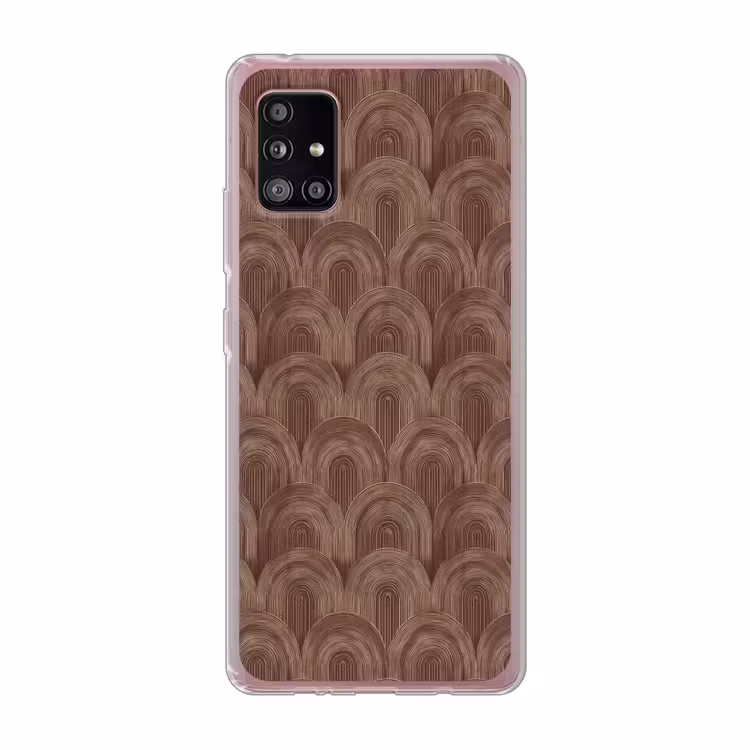 Ritmisch - Effect - Bruin Telefoonhoesje Samsung Galaxy A51 5G klein 373 -3d