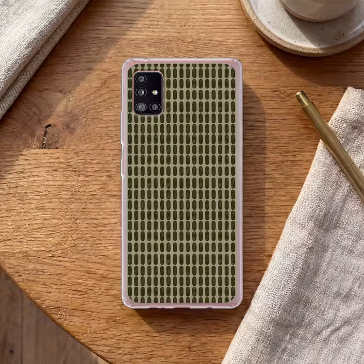 Ritmisch - Effect - Groen Telefoonhoesje Samsung Galaxy A51 5G klein 373 -sfeer1