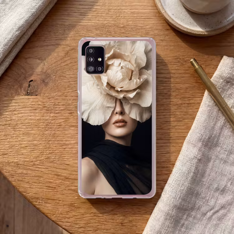 Roos - Tijdloos - Zwart Telefoonhoesje Samsung Galaxy A51 5G klein -sfeer1