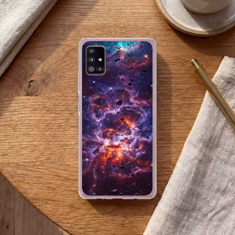 Space - Stars - Abstract - Colorful Telefoonhoesje Samsung Galaxy A51 5G klein -sfeer1