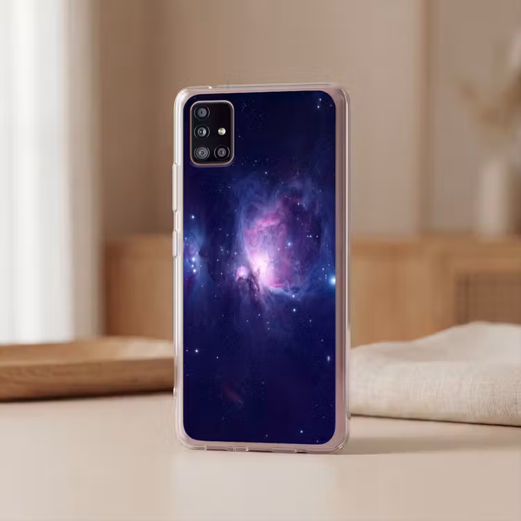 Ruimte - Sterren - Kleurrijk Telefoonhoesje Samsung Galaxy A51 5G klein -sfeer2
