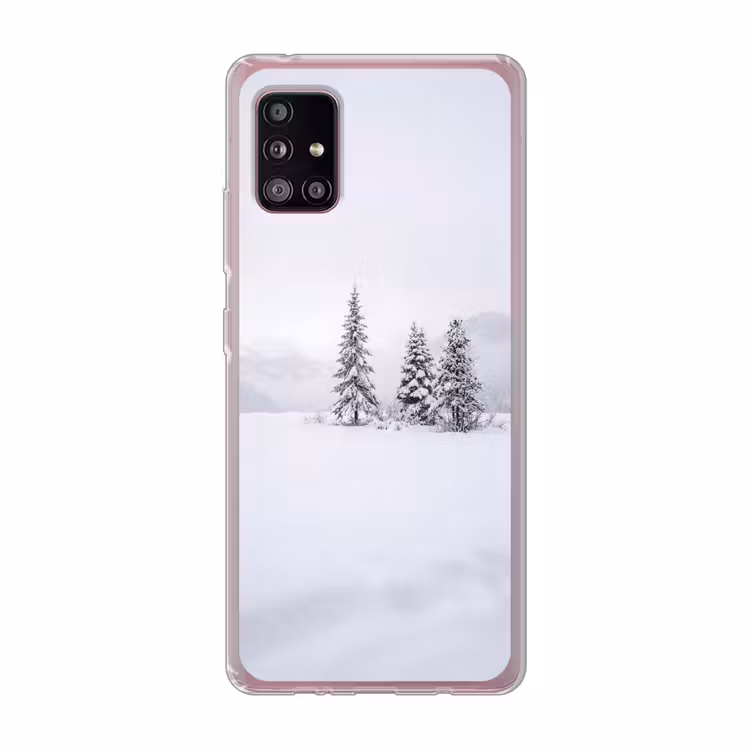 Fijnsparren - Sneeuw - Winter - Landschap - Stilte Telefoonhoesje Samsung Galaxy A51 5G klein -3d