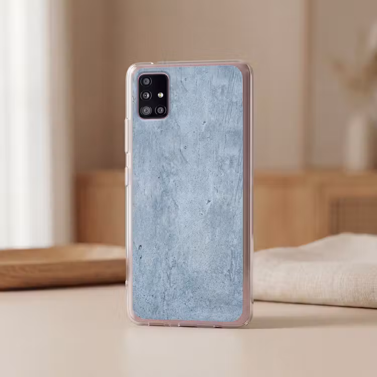 Oppervlak - Ruw - Abstract - Modern - Grijs Telefoonhoesje Samsung Galaxy A51 5G klein -sfeer2