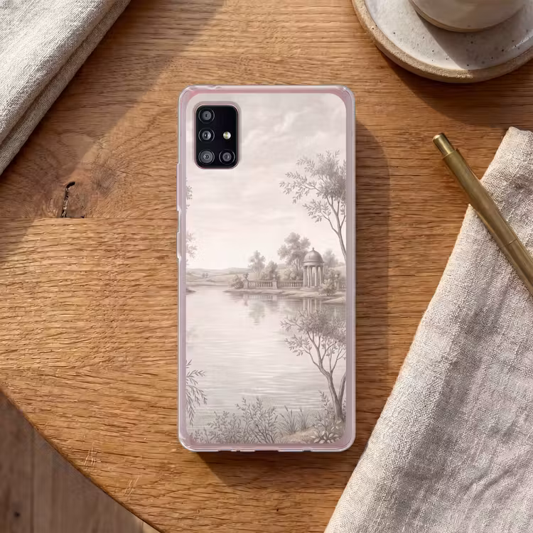 Terras - Water - Natuur - Landschap Telefoonhoesje Samsung Galaxy A51 5G klein -sfeer1