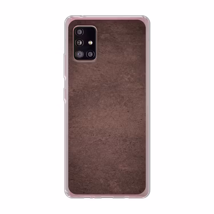 Textuur - Beton - Abstract - Donker - Bruin Telefoonhoesje Samsung Galaxy A51 5G klein -3d