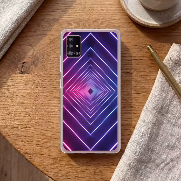 Driedimensionaal - Tunnel - Ruimte Telefoonhoesje Samsung Galaxy A51 5G klein -sfeer1
