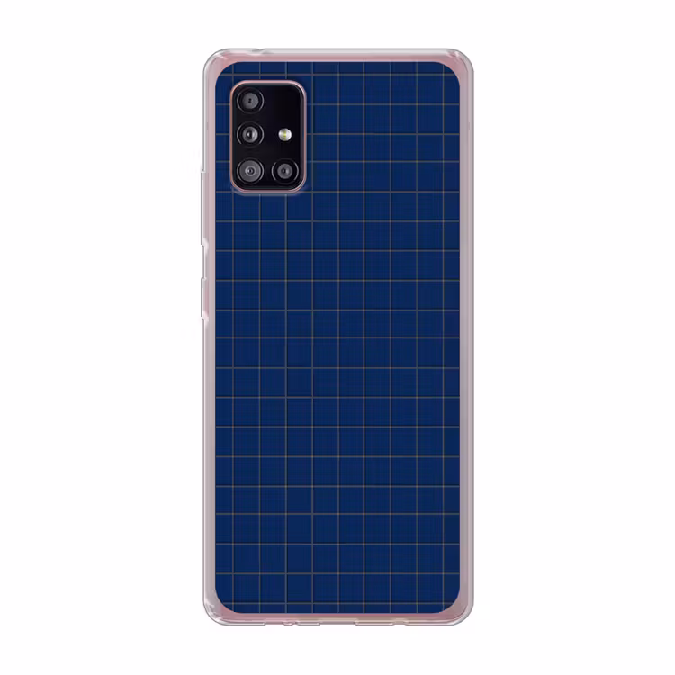 Tegel - Patroon - Blauw Telefoonhoesje Samsung Galaxy A51 5G klein 373 -3d