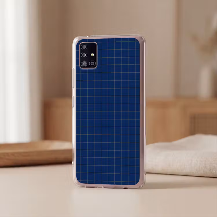 Tegel - Patroon - Blauw Telefoonhoesje Samsung Galaxy A51 5G klein 373 -sfeer2