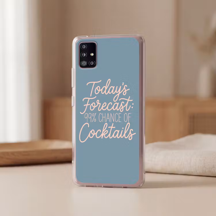 Today's Forecast - Cocktails - Blauw Telefoonhoesje Samsung Galaxy A51 5G klein -sfeer2