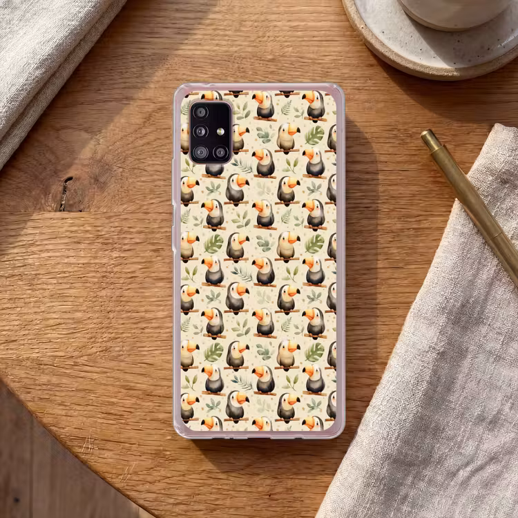 Toekans - Exotisch - Kleurrijk Telefoonhoesje Samsung Galaxy A51 5G klein 373 -sfeer1