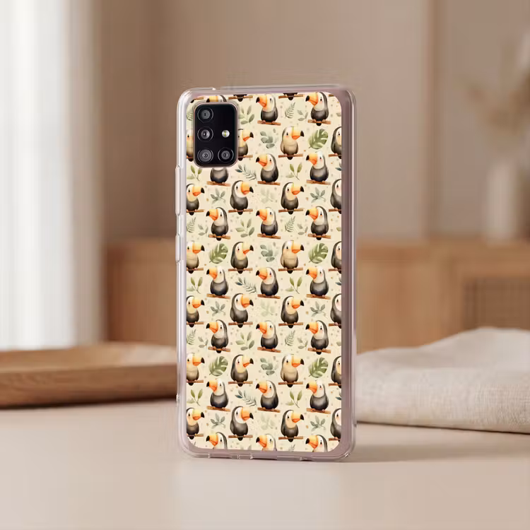 Toekans - Exotisch - Kleurrijk Telefoonhoesje Samsung Galaxy A51 5G klein 373 -sfeer2