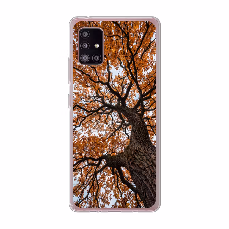 Boom - Bladerdak - Herfst - Oranje - Sfeervol Telefoonhoesje Samsung Galaxy A51 5G klein -3d
