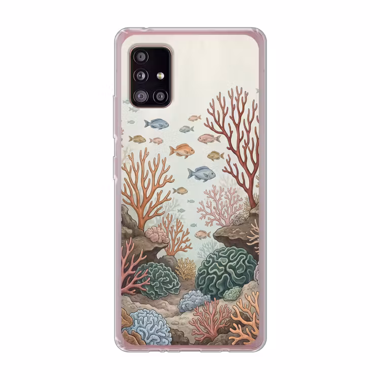 Onderwater - Koraal - Vis - Natuur Telefoonhoesje Samsung Galaxy A51 5G klein -3d