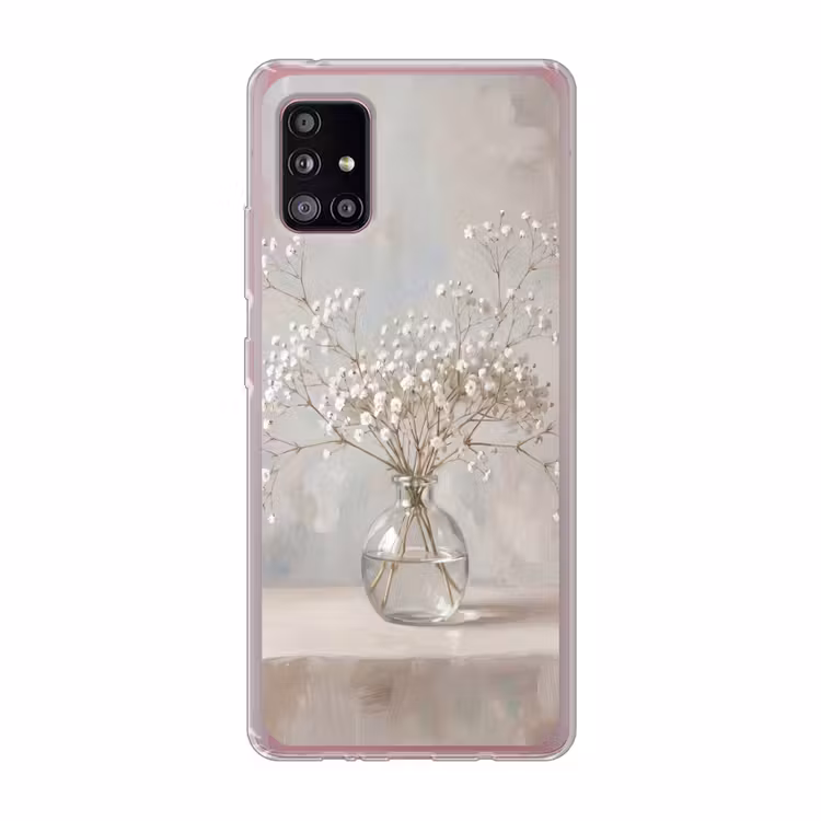 Vaas - Gipskruid - Wit Telefoonhoesje Samsung Galaxy A51 5G klein -3d