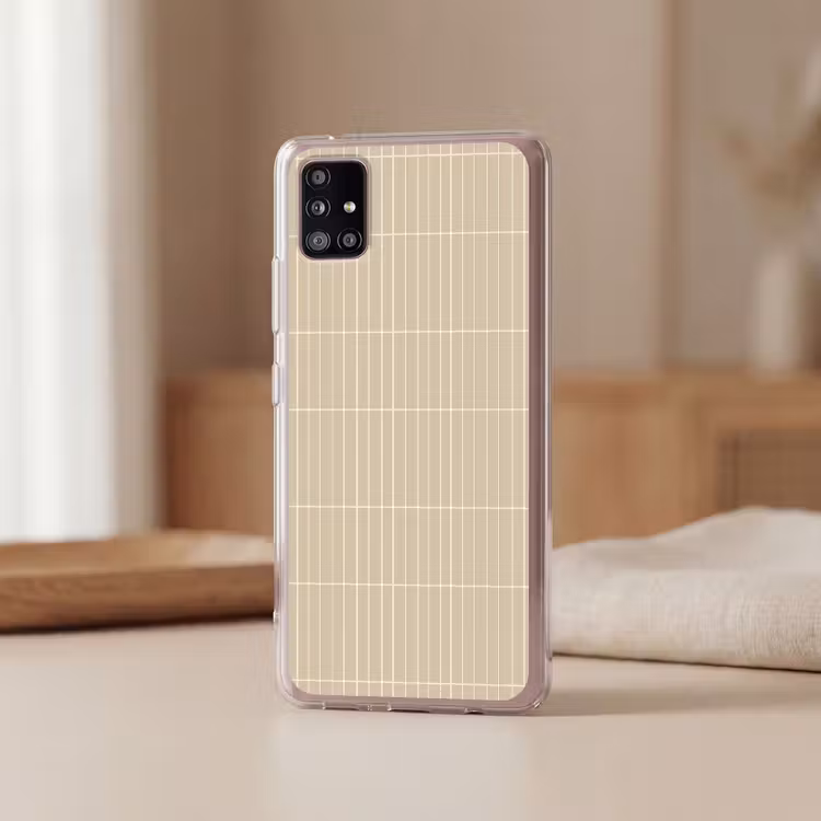 Verticaal - Wandtegel - Crème - Beige Telefoonhoesje Samsung Galaxy A51 5G klein 373 -sfeer2