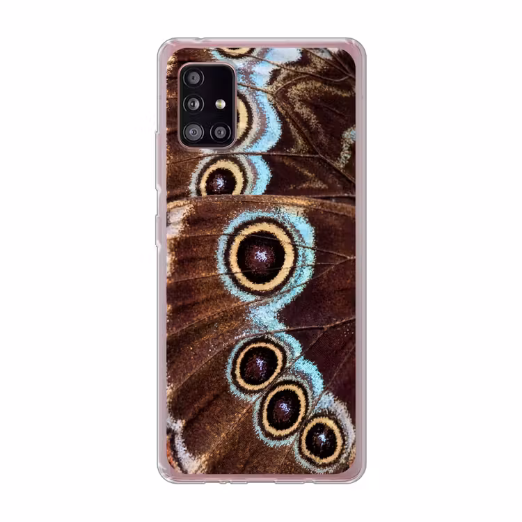 Vleugels - Vlinder - Blauw Telefoonhoesje Samsung Galaxy A51 5G klein -3d