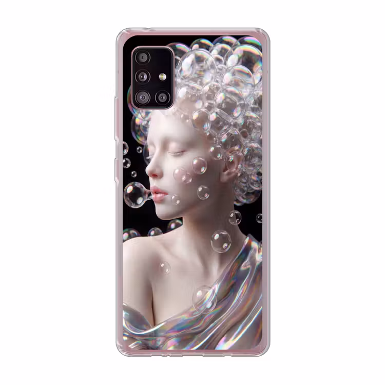 Vrouw - Bellen - Abstract - Kleurrijk Telefoonhoesje Samsung Galaxy A51 5G klein -3d