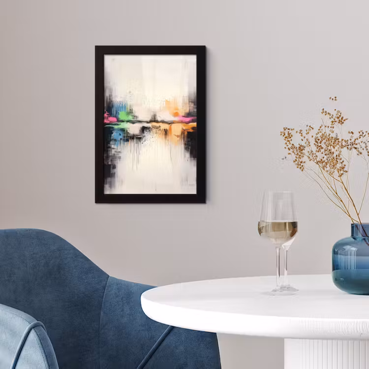 Abstract - Kleurexplosie - Landschap fotolijst zwart zonder passe partout klein -sfeer4