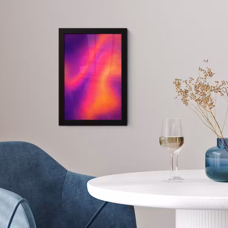 Abstract - Patroon - Kleurverloop fotolijst zwart zonder passe partout klein -sfeer4