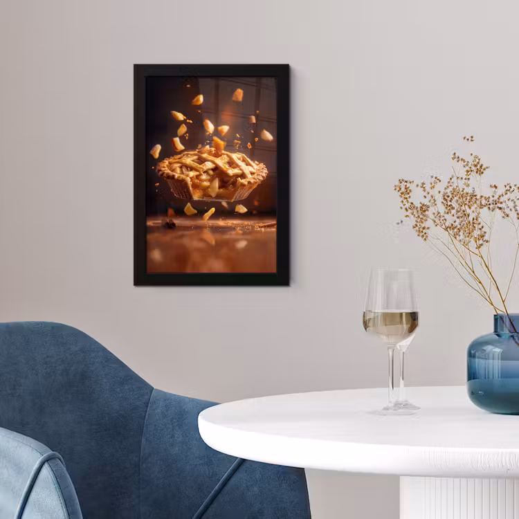 Appel - Taart - Warm - Eten fotolijst zwart zonder passe partout klein -sfeer4
