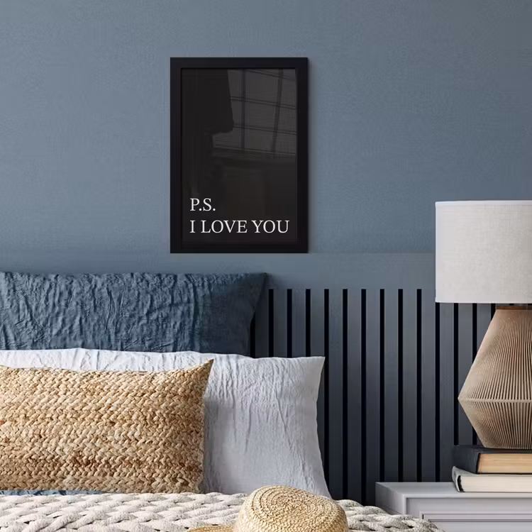 Zwart - Minimalistisch - Valentijn fotolijst zwart zonder passe partout klein -sfeer3