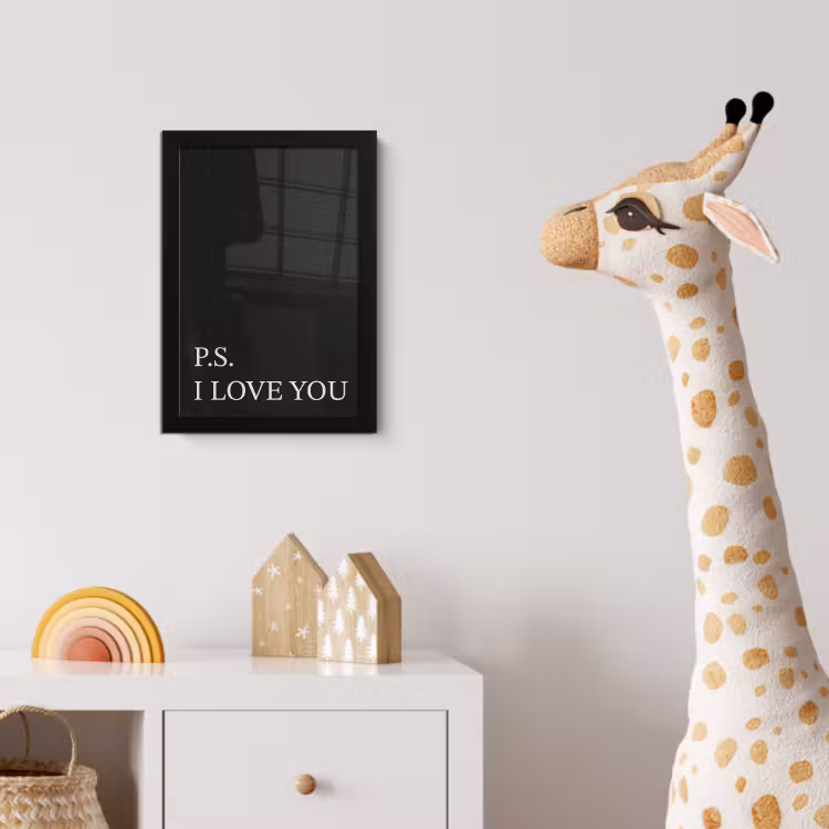 Zwart - Minimalistisch - Valentijn fotolijst zwart zonder passe partout klein -usfeer4_kinderkamer