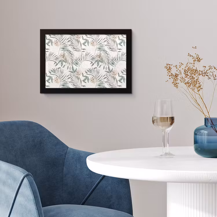 Bohemian - Bloemen - Bladeren - Jungle - Tropical fotolijst zwart zonder passe partout klein -sfeer4