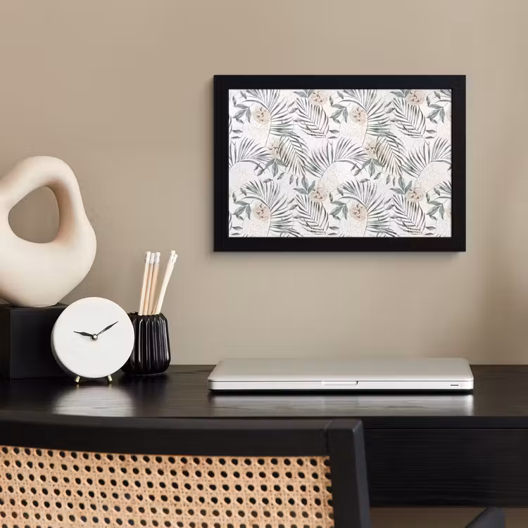 Bohemian - Bloemen - Bladeren - Jungle - Tropical fotolijst zwart zonder passe partout klein -sfeer1
