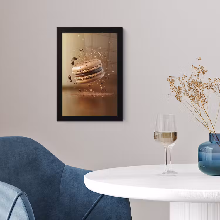 Chocolade - Macarons - Eten - Snoep fotolijst zwart zonder passe partout klein -sfeer4