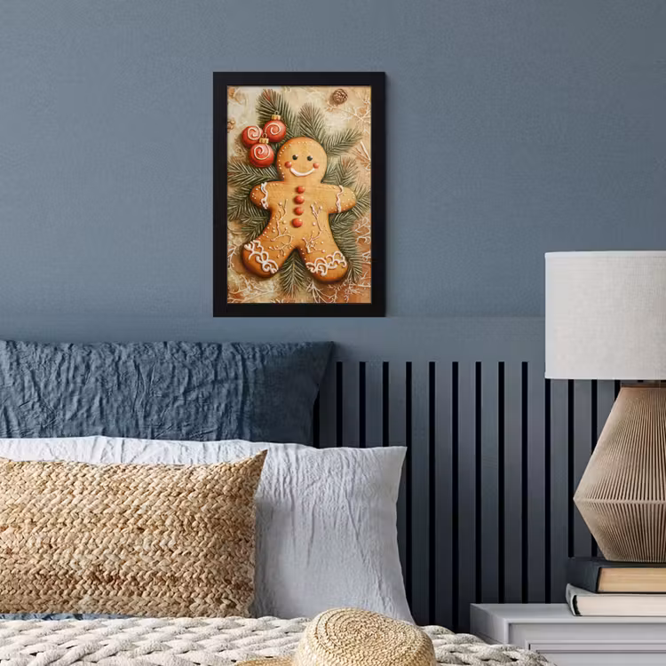 Kerstmis - Koekje - Poppetje - Speculaas fotolijst zwart zonder passe partout klein -sfeer3