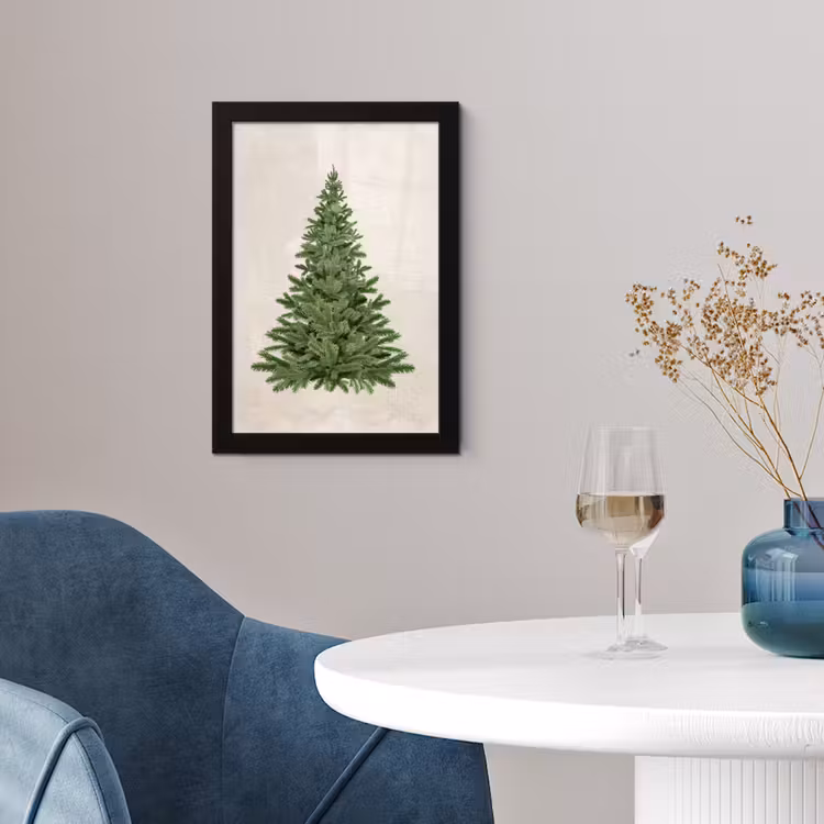 Kerstboom - Groen - Kerstmis - Feestdagen fotolijst zwart zonder passe partout klein -sfeer4