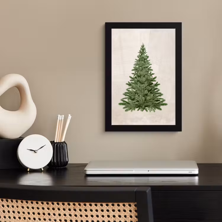 Kerstboom - Groen - Kerstmis - Feestdagen fotolijst zwart zonder passe partout klein -sfeer1