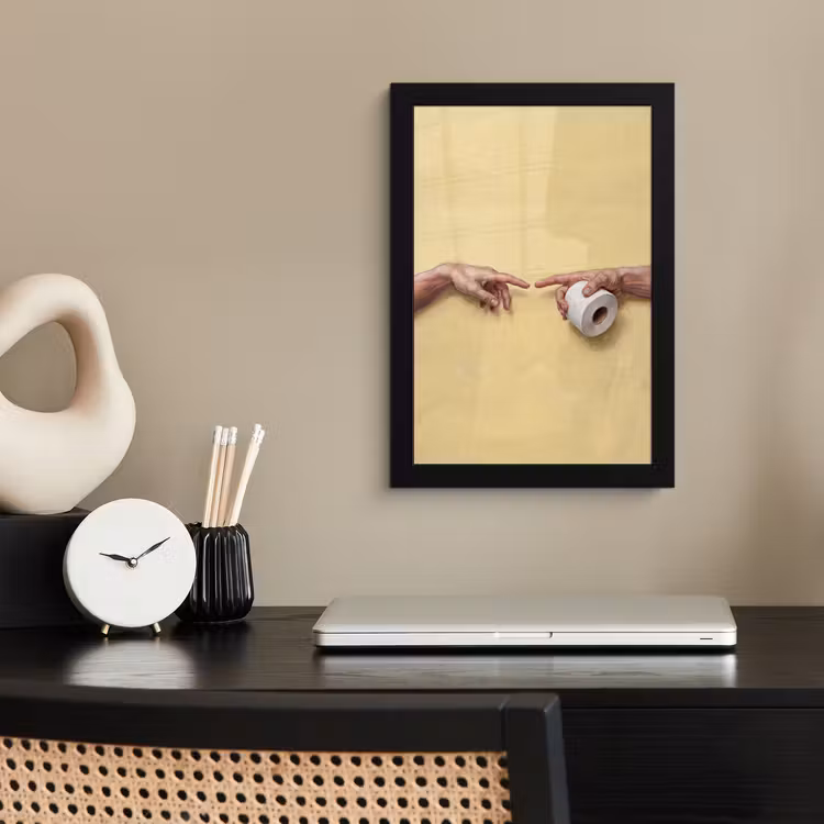 Klassiek - Kunst - Humor fotolijst zwart zonder passe partout klein -sfeer1