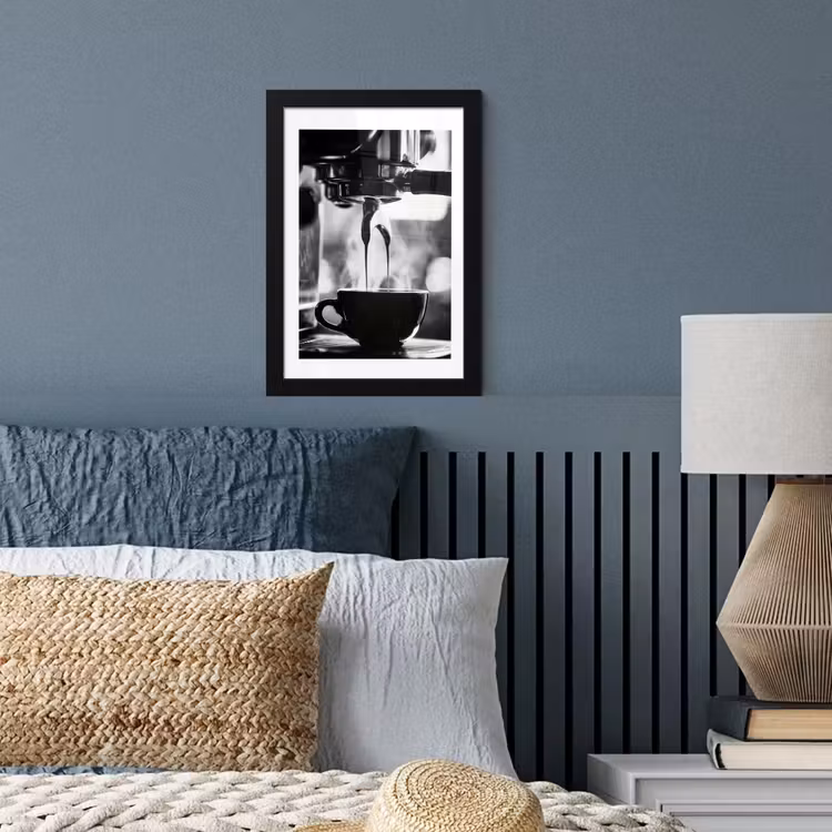 Coffee - Espresso - Koffiemachine - Kop fotolijst zwart zonder passe partout klein -sfeer3