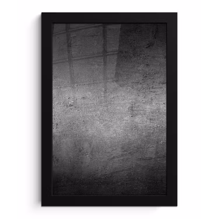 Beton - Grijs - Retro - Cement - Textuur fotolijst zwart zonder passe partout klein -3d