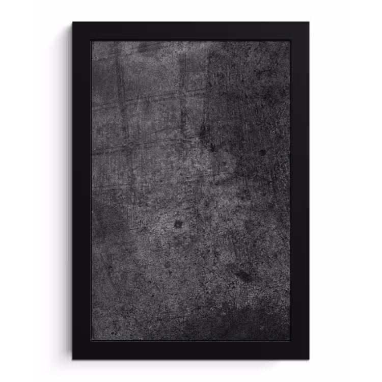 Beton - Structuur - Retro - Zwart - Grijs - Rustiek fotolijst zwart zonder passe partout klein -3d