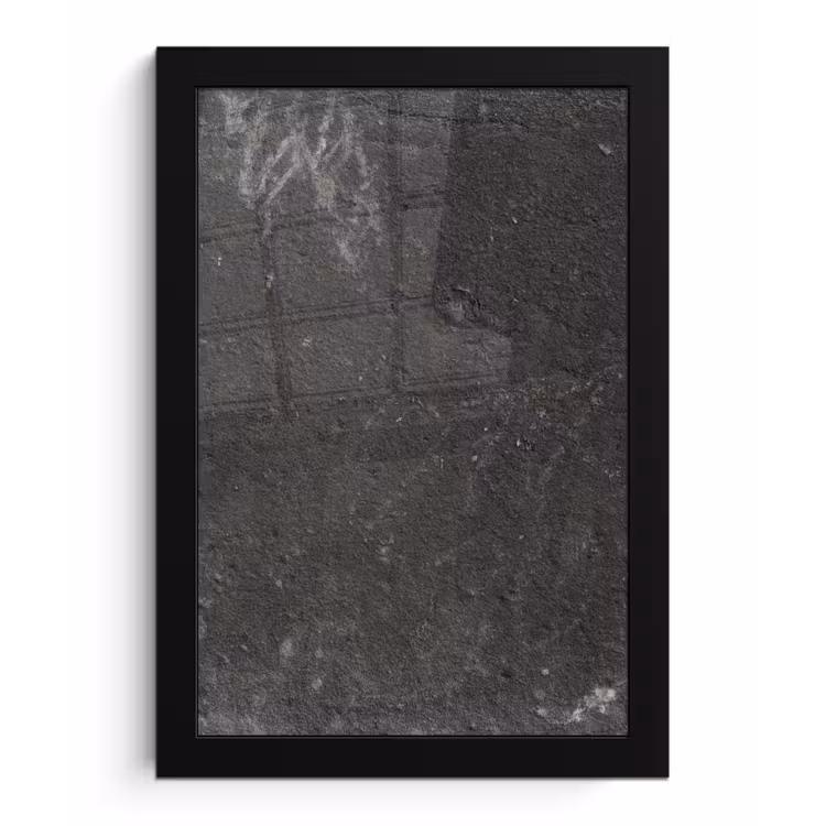 Beton - Muur - Zwart - Vintage - Industrieel fotolijst zwart zonder passe partout klein -3d