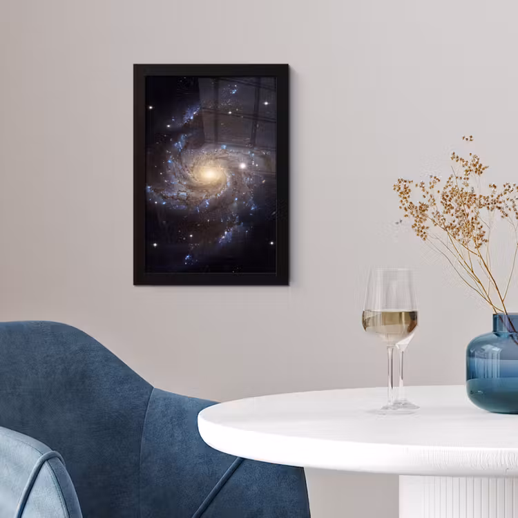 Kosmos - Sterrenstelsel - Donker fotolijst zwart zonder passe partout klein -sfeer4