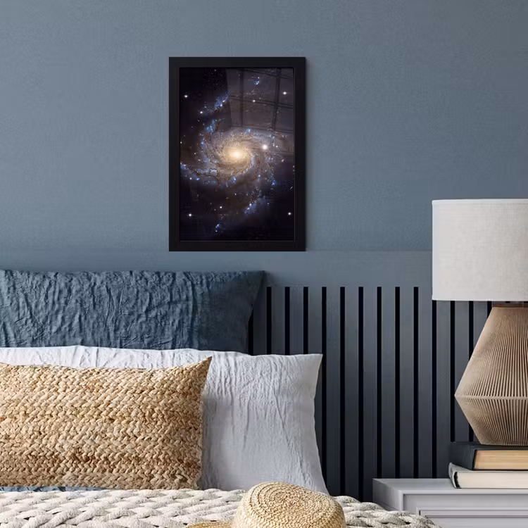 Kosmos - Sterrenstelsel - Donker fotolijst zwart zonder passe partout klein -sfeer3