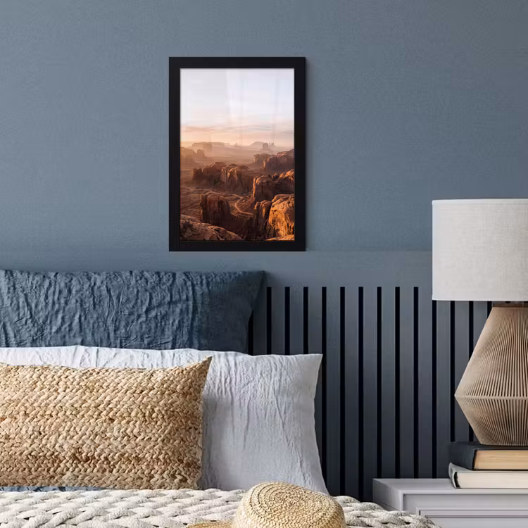 Woestijn - Landschap - Natuur fotolijst zwart zonder passe partout klein -sfeer3