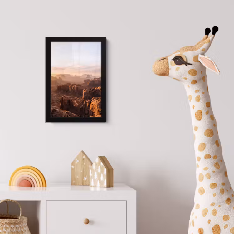Woestijn - Landschap - Natuur fotolijst zwart zonder passe partout klein -usfeer4_kinderkamer