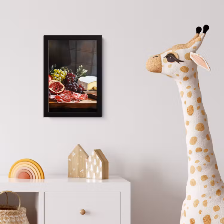 Borrelplank - Stilleven - Vintage fotolijst zwart zonder passe partout klein -usfeer4_kinderkamer