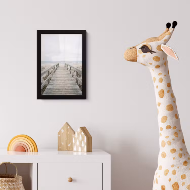Duinen - Vlonder - Oceaan fotolijst zwart zonder passe partout klein -usfeer4_kinderkamer